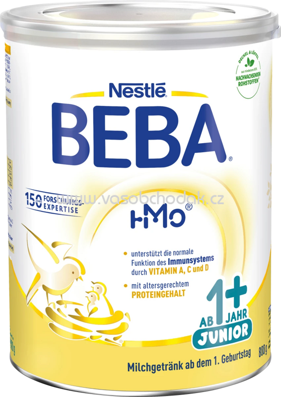 Nestlé BEBA Kindermilch Junior 1+, ab dem 12. Monat, 800g Nestlé BEBA Kindermilch Junior 1+, ab dem 12. Monat, 800g