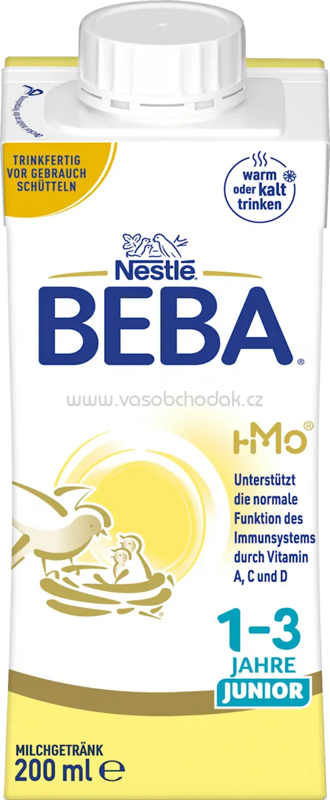 Nestlé BEBA Milchgetränk trinkfertig, Junior, ab 12-32 monat, 200 ml Nestlé BEBA Milchgetränk trinkfertig, Junior, ab 12-32 monat, 200 ml