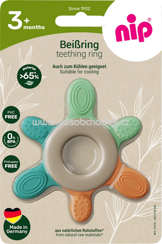 Nip Beißring Play Green türkis, 1 St Nip Beißring Play Green türkis, 1 St