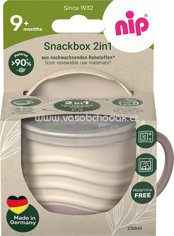 Nip Snackbox 2in1 rosa/beige, 1 St