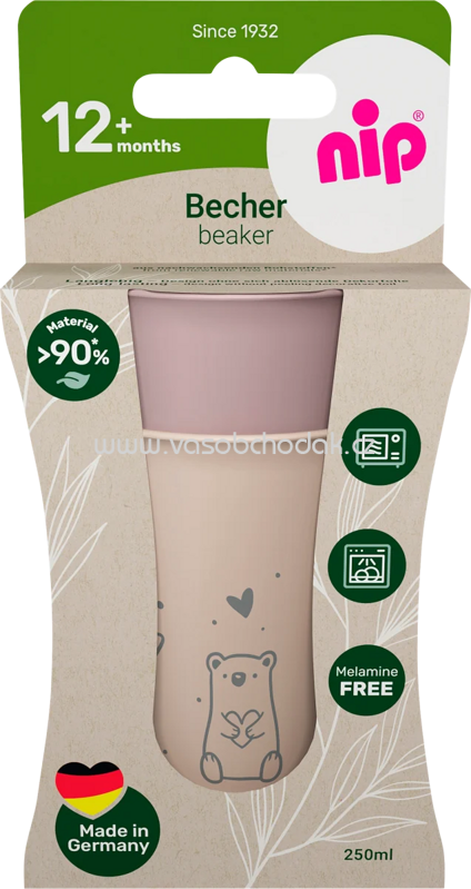 Nip Trinkbecher lila/creme, 2 St Nip Trinkbecher lila/creme, 2 St
