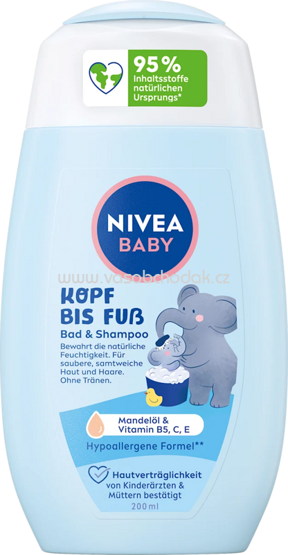 NIVEA BABY Baby Bad & Shampoo Kopf bis Fuß, 200 ml NIVEA BABY Baby Bad & Shampoo Kopf bis Fuß, 200 ml