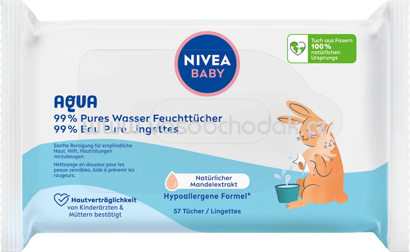 NIVEA BABY Feuchttücher 99% Aqua, 57 St NIVEA BABY Feuchttücher 99% Aqua, 57 St