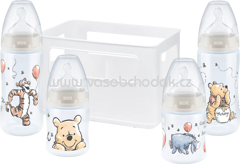 NUK Babyflaschen Disney First Choice Tem. Control 0-6 Monate, 4tlg Starterset, 1 St NUK Babyflaschen Disney First Choice Tem. Control 0-6 Monate, 4tlg Starterset, 1 St