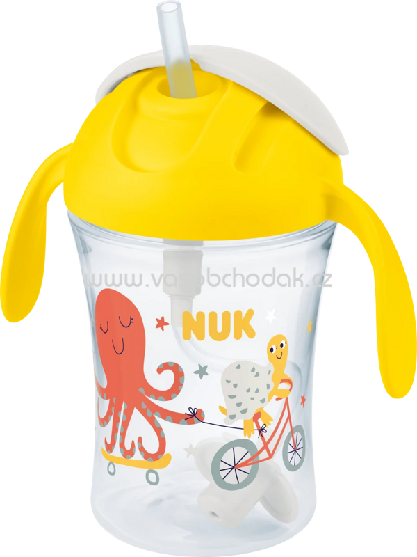 Nuk Strohhalmbecher Motion Cup gelb, ab 8 Monate, 230 ml, 1 St