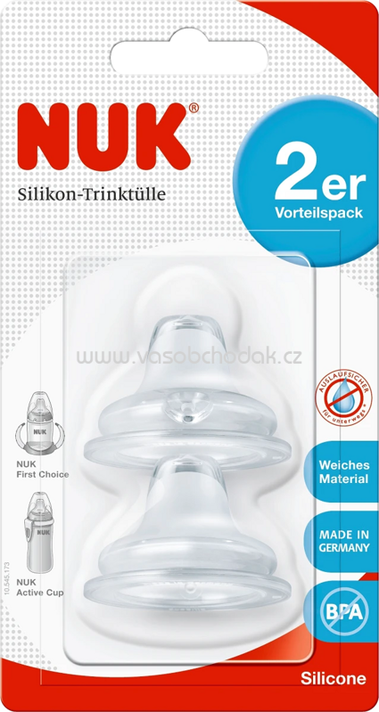 Nuk Ventilsauger Silikon, ab 6 Monaten, 2 St Nuk Ventilsauger Silikon, ab 6 Monaten, 2 St