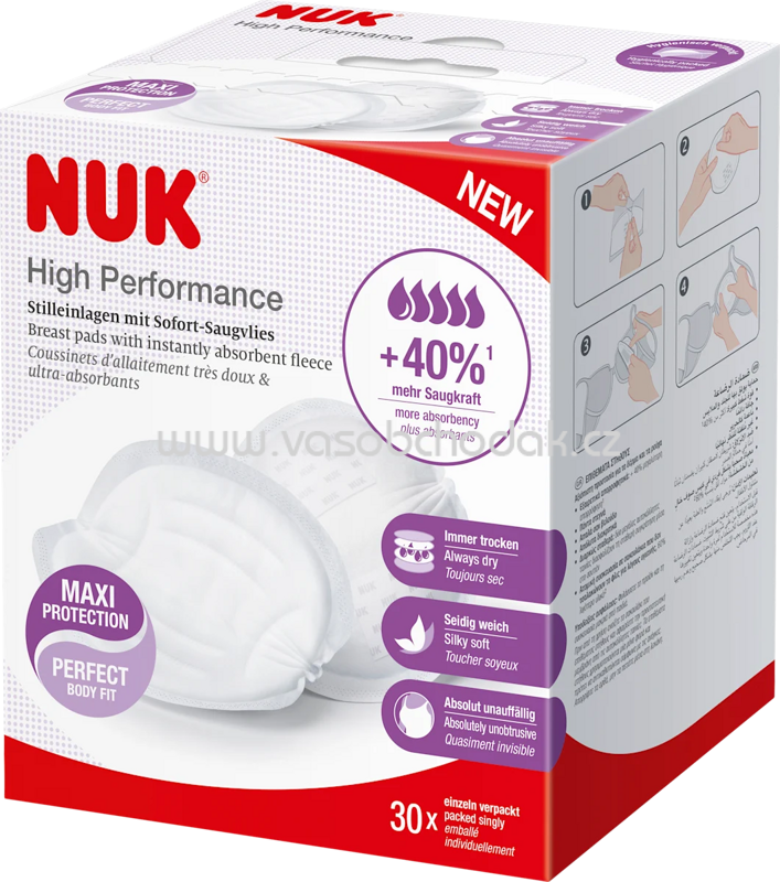 NUK Stilleinlagen High Performance, 30 St NUK Stilleinlagen High Performance, 30 St