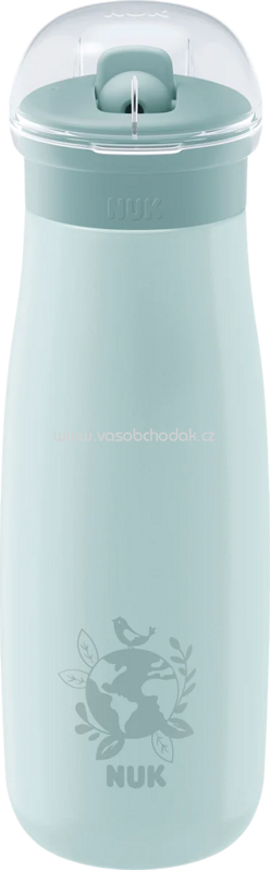 NUK Trinkhalmflasche Edelstahl Mini-Me mint, 500ml, 1 St NUK Trinkhalmflasche Edelstahl Mini-Me mint, 500ml, 1 St