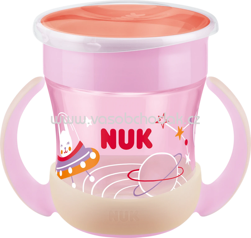 NUK Trinklernbecher Mini Magic Cup Night rosa, 160 ml, 1 St NUK Trinklernbecher Mini Magic Cup Night rosa, 160 ml, 1 St