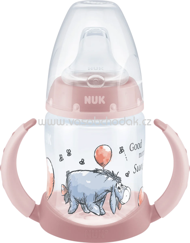 NUK Trinklernflasche First Choice Disney Temperature Control , rosa, 6-18 Monate, 150ml, 1 St