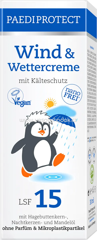 PAEDIPROTECT Wind & Wetter Creme LSF 15, 30 ml