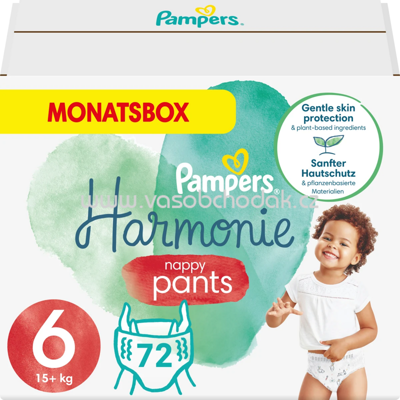 Pampers Baby Pants Harmonie Gr.6 Junior, 15+ kg, Monatsbox, 72 St