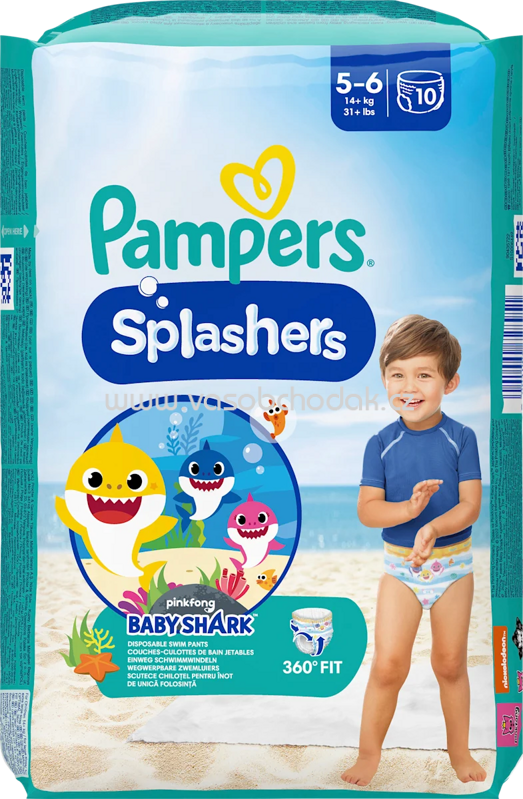 Pampers Schwimmwindeln Splashers Gr.5-6, 14+ kg, 10 St