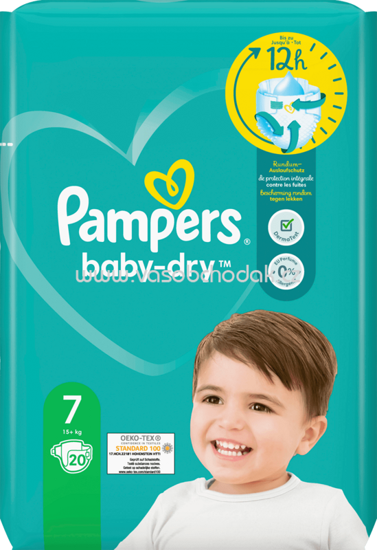 Pampers Windeln Baby Dry Gr. 7 Extra Large, 15+ kg, 20 St