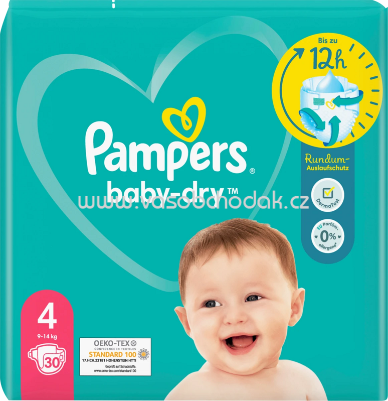 Pampers Windeln Baby Dry Gr.4 Maxi, 9-14 kg, 30 St