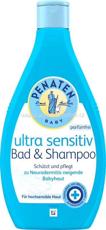 Penaten Baby Badezusatz Bad & Shampoo ultra sensitiv, 400 ml Penaten Baby Badezusatz Bad & Shampoo ultra sensitiv, 400 ml