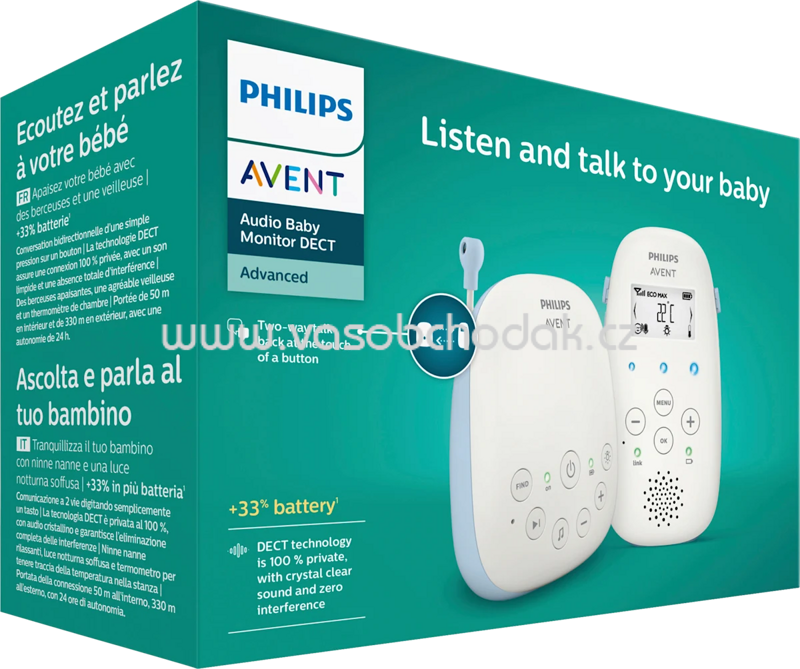 PHILIPS AVENT Babyphone DECT Audio SCD715, 1 St