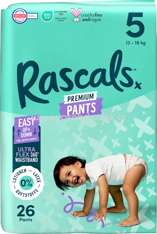 Rascals Baby Pants Premium Gr. 5, 13-18 kg, 26 St