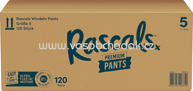 Rascals Baby Pants Gr. 5 13-18 kg Monatsbox, 120 St