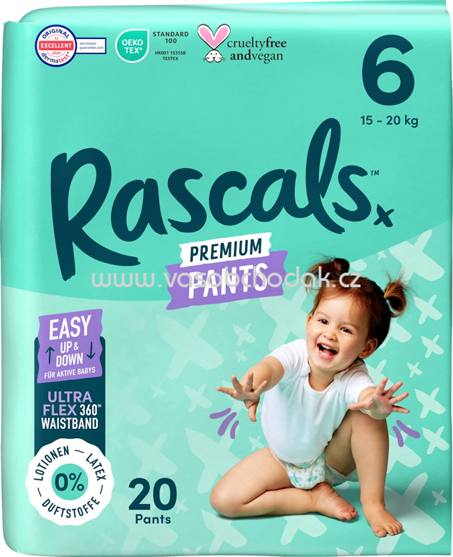 Rascals Baby Pants Premium Gr. 6 15-20 kg, 20 St