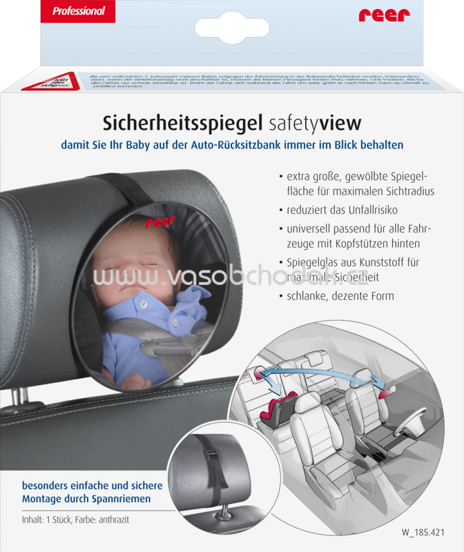 Reer Sicherheitsspiegel groß, "safetyview", 1 St Reer Sicherheitsspiegel groß, "safetyview", 1 St