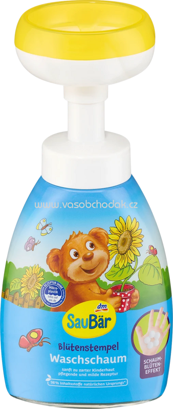 SauBär Kinder Waschschaum Blütenstempel, 250 ml SauBär Kinder Waschschaum Blütenstempel, 250 ml