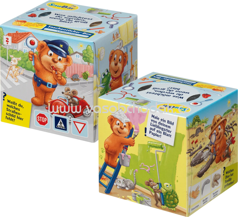 SauBär Taschentücher Box Kids, 60 St SauBär Taschentücher Box Kids, 60 St