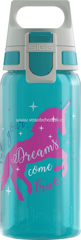 SIGG Trinkflasche Kinder Viva One türkis Einhorn, 500 ml, 1 St