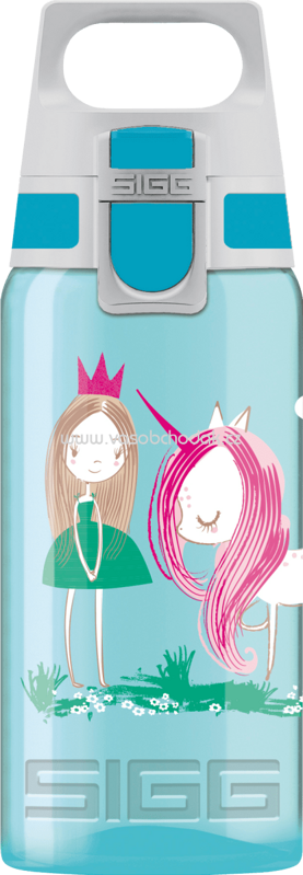 SIGG Trinkflasche Kinder Viva One türkis Prinzessin, 500 ml, 1 St