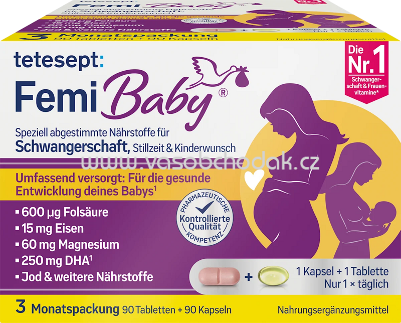 tetesept Femi Baby 90 Tabletten und 90 Weichkapseln, 185,4 g