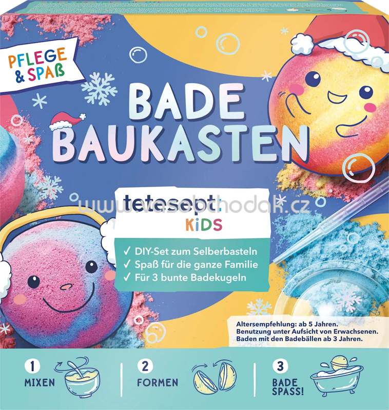 tetesept Geschenkset Kinder Badezusatz Badekugel-Baukasten Weihnachten, 3tlg, 1 St tetesept Geschenkset Kinder Badezusatz Badekugel-Baukasten Weihnachten, 3tlg, 1 St