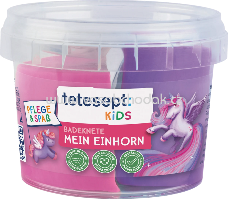 tetesept Kinder Badezusatz Badeknete Einhorn, 100 g tetesept Kinder Badezusatz Badeknete Einhorn, 100 g