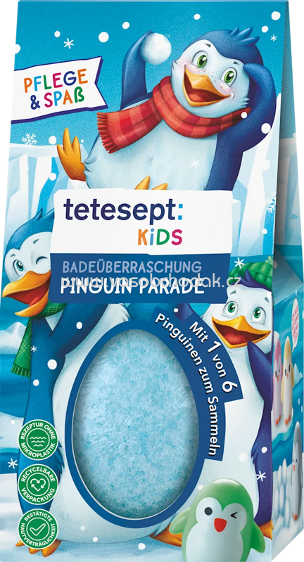 tetesept Kinder Badezusatz Badeüberraschung Pinguin Parade, 1 St tetesept Kinder Badezusatz Badeüberraschung Pinguin Parade, 1 St