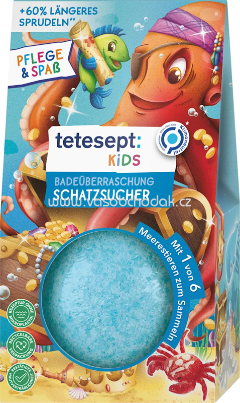 tetesept Kinder Badezusatz Badeüberraschung Schatzsucher, 1 St tetesept Kinder Badezusatz Badeüberraschung Schatzsucher, 1 St