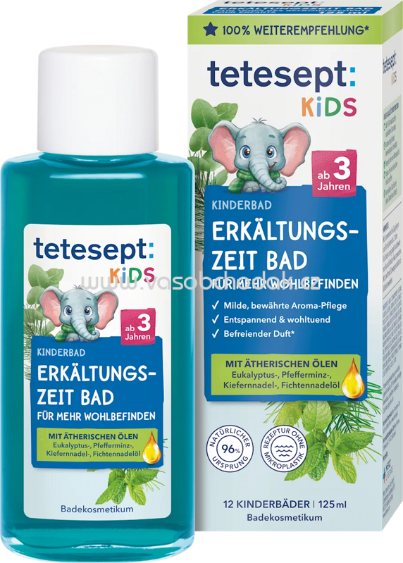 tetesept Kinder Badezusatz Erkältungszeit Bad, 125 ml tetesept Kinder Badezusatz Erkältungszeit Bad, 125 ml