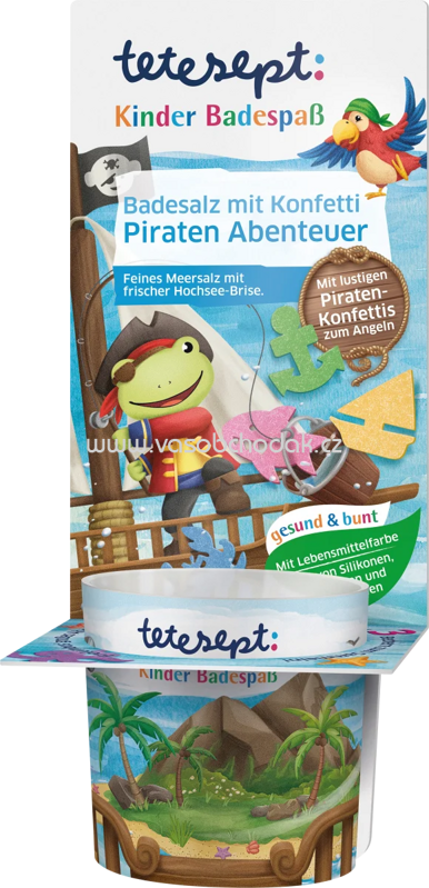 Tetesept Kinder Badespaß Konfetti-Badesalz Piraten Abenteuer 40g