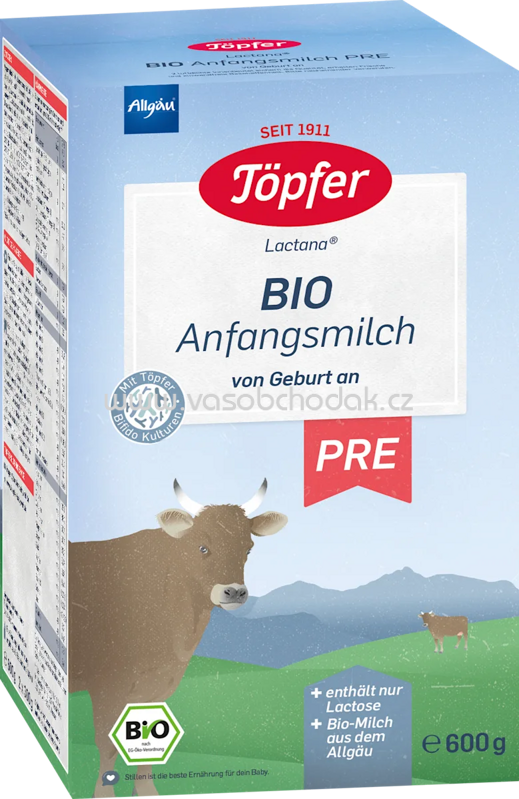 Töpfer Anfangsmilch Pre von Geburt an, 600 g Töpfer Anfangsmilch Pre von Geburt an, 600 g