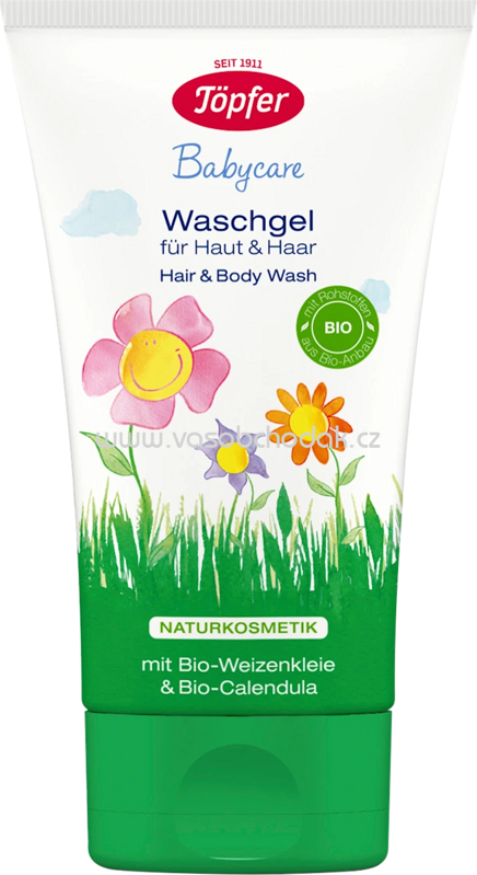 Töpfer Babycare Waschgel Haut & Haar, 150 ml