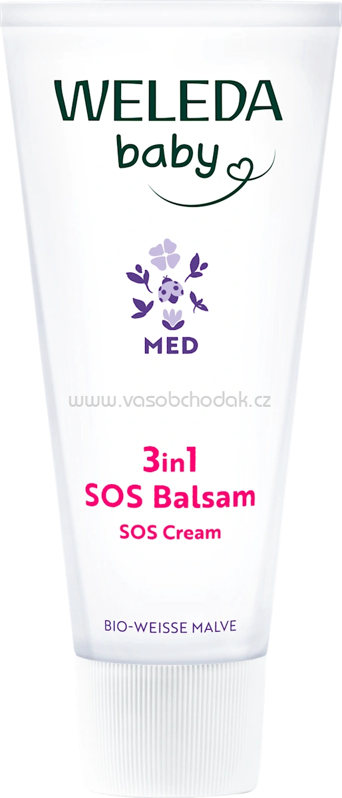 WELEDA baby Baby Hautbalsam Med SOS 3in1 Malve, 50 ml WELEDA baby Baby Hautbalsam Med SOS 3in1 Malve, 50 ml