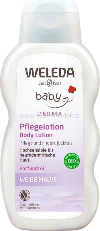 WELEDA baby Pflegelotion Derma Weiße Malve, 200 ml WELEDA baby Pflegelotion Derma Weiße Malve, 200 ml