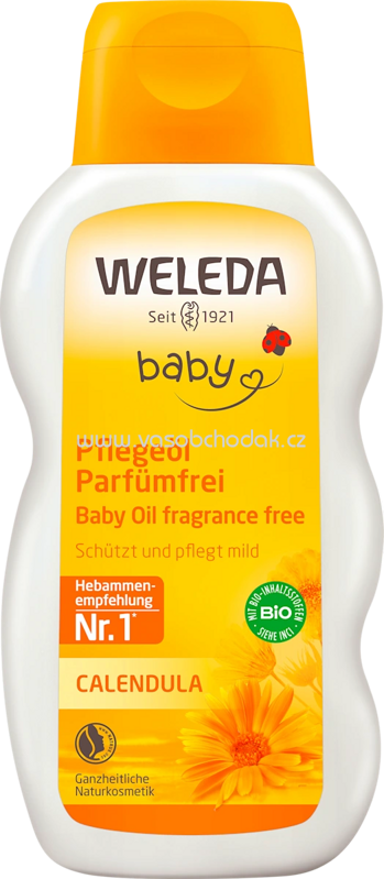 WELEDA baby Babyöl Calendula parfümfrei, 200 ml