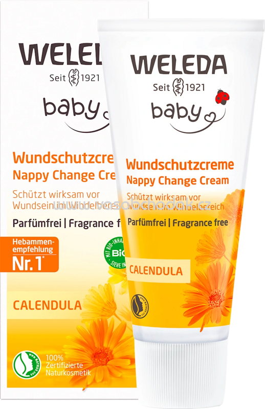 WELEDA baby Calendula Wundschutzcreme parfümfrei, 75 ml WELEDA baby Calendula Wundschutzcreme parfümfrei, 75 ml