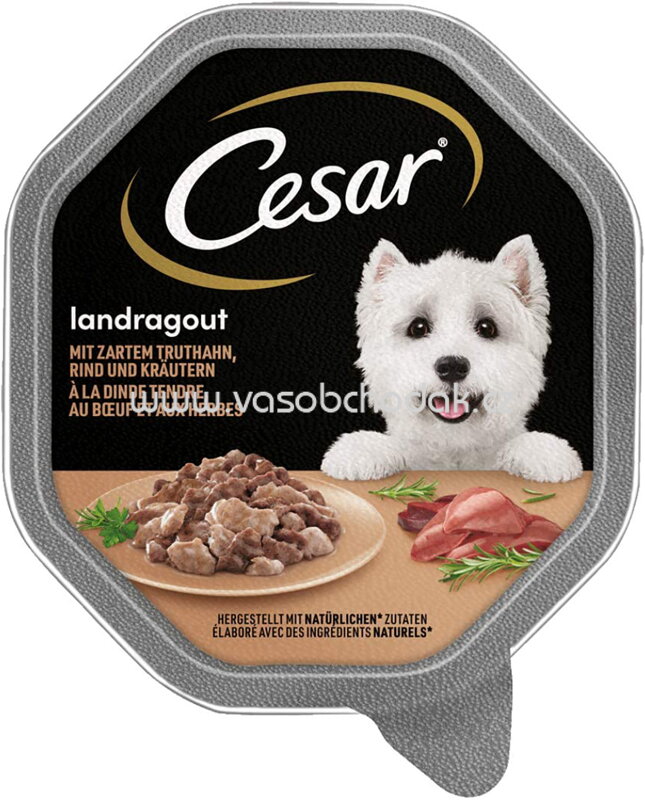 Cesar Landragout mit zartem Truthahn, Rind und Kräutern, 150g Cesar Landragout mit zartem Truthahn, Rind und Kräutern, 150g