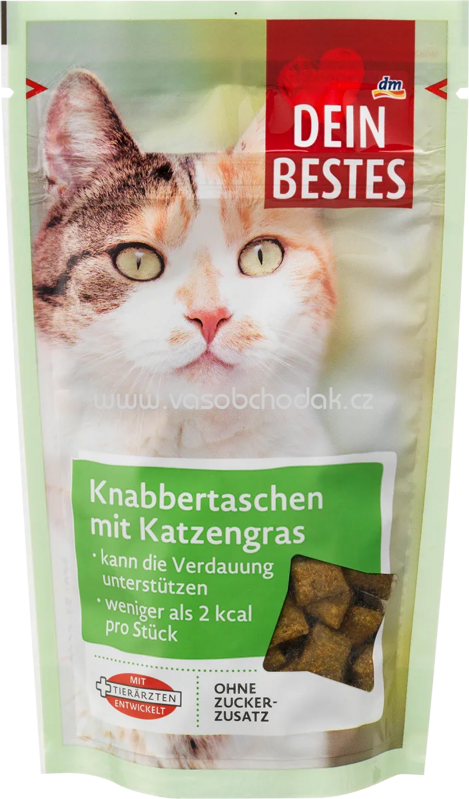 Dein Bestes Knabbertaschen mit Katzengras, 65g Dein Bestes Knabbertaschen mit Katzengras, 65g