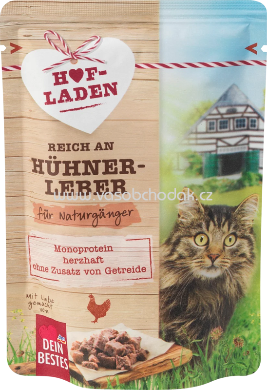 Dein Bestes Nassfutter Katze Hofladen Hühner-Leber, 85g