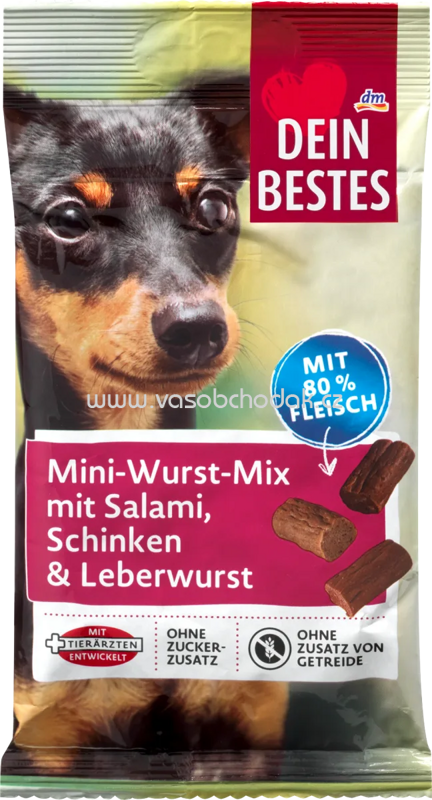 Dein Bestes Mini Wurst Mix mit Salami, Schinken & Leberwurst, 60g