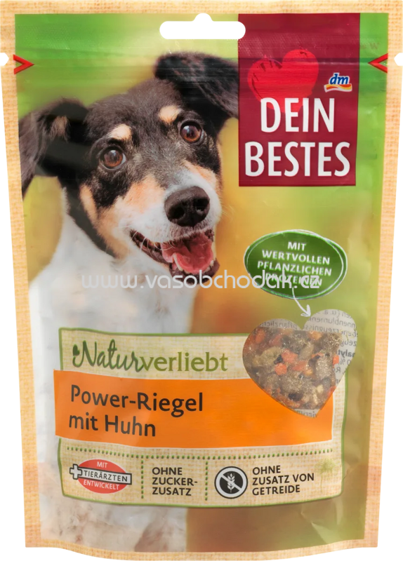 Dein Bestes Naturverliebt Power Riegel mit Huhn, 100g