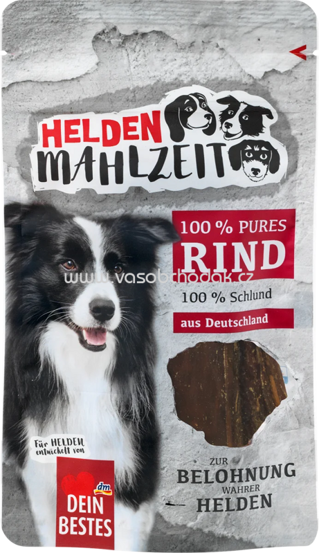 Dein Bestes Helden Mahlzeit 100% Pures Rind Schlund, 50g