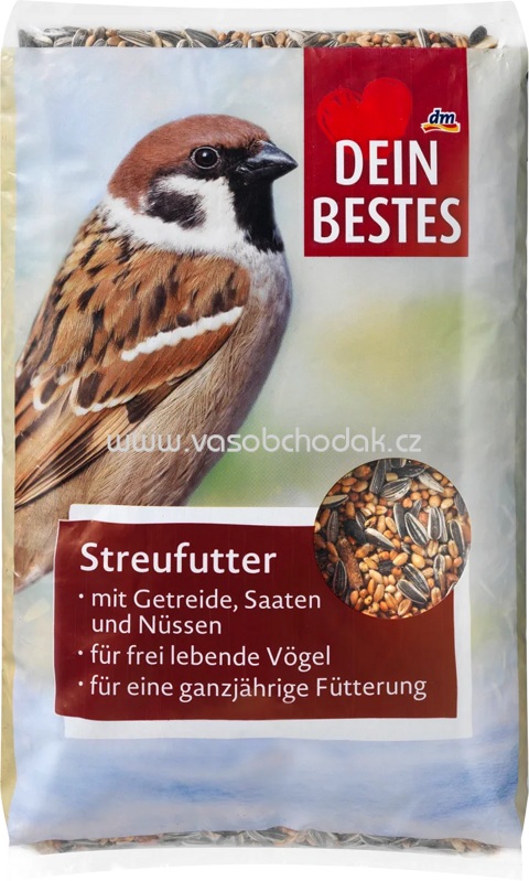 Dein Bestes Vogelfutter, Streufutter mit Nüssen, 1 kg Dein Bestes Vogelfutter, Streufutter mit Nüssen, 1 kg