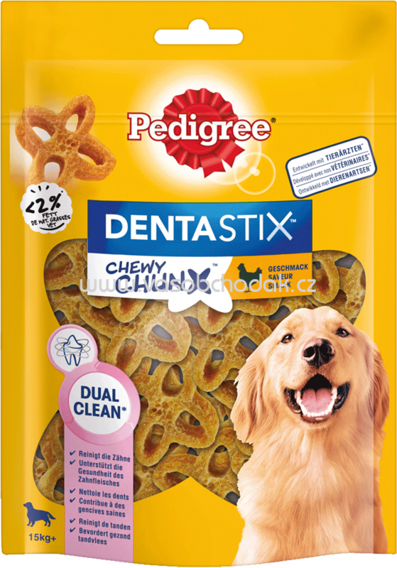 Pedigree Dentastix Chewy Chunx mit Huhn Maxi 15+ kg, 68g